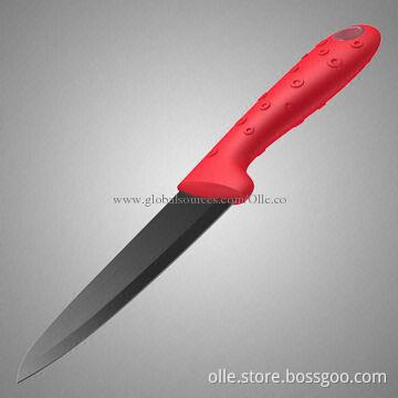 Red Handle Ceramic Chef's Knife